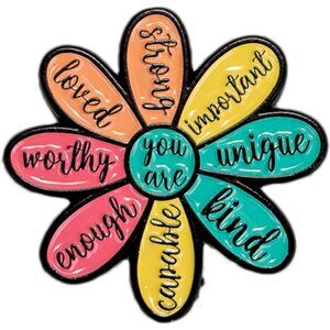 Durable and Colorful Enamel Pins - Uplifting Motivational Accessories for All